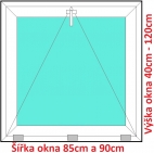 Plastov okna S SOFT ka 85 a 90cm